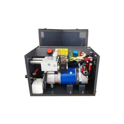 Dual-Control Flying Wing Vehicle Hydraulic Power Unit Assembly 12V/24V DC Small Hydraulic Station System