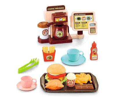 Kitchen Fast Food Play House Toy Coffee Machine for Children
