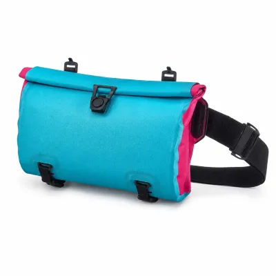 Waterproof Roll Top Bike Handlebar Bag Detachable Shoulder Strap Cycling Dry Bag
