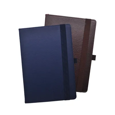Wholesale Price Fabric Hardcover Loose-Leaf Notebooks Customizable Gold Foil Printed Journal A5 with Ribbon