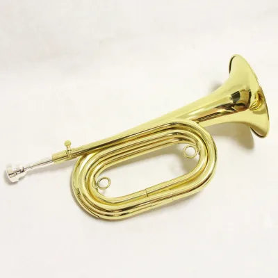 OEM Classical Design Style Cheap Price FBG-300 Gold Plated Bugle for Sale Wholesale G Tone Bugle WIth Kraft-Paper Carton
