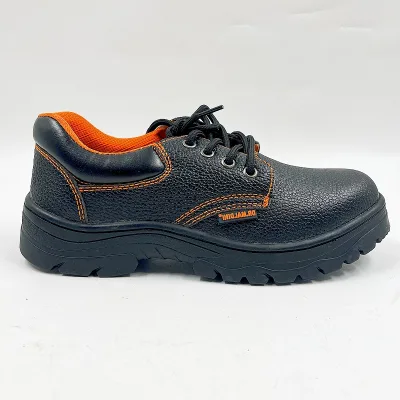 In Stock Leather Waterproof Anti Smash Construction Steel Toe and Bottom Labor Safety Shoes for Men