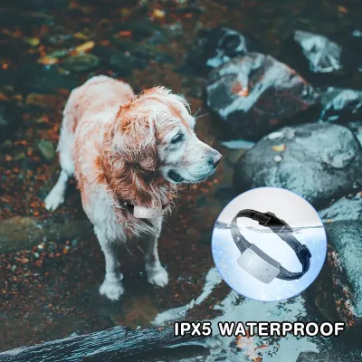 2025 Electronic Stop Barker Dog Bark Control Training Collar Automatic Adjustable Vibration IPX5 Waterproof Rechargeable Battery