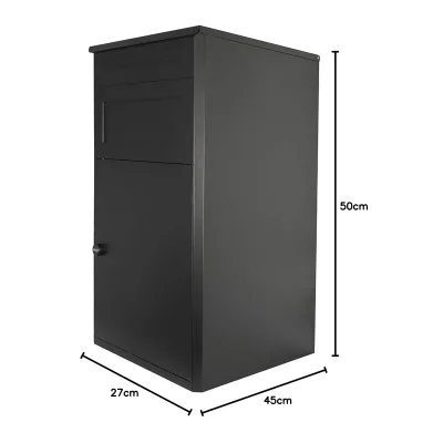 Long-lasting Durability Weatherproof and Rustproof Customized 316 Stainless Steel Parcel & Mail Box With Outdoor Powder Coating