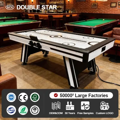 Wholesale Luxury 7FT Commercial Air Hockey Table Electronic Features CE Certified for 110V-240V Outlets Customizable Packaging