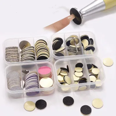 60 Pcs Replacement Sandpaper 25mm Metal Nail Drill Bit 80 Coarse 120 Medium 180 Fine Grit for Electric Foot File Callus Remover