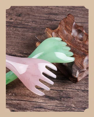 High Quality 5 Claw Resin Head Massager Beauty Relaxation Decomp Artifact for Meridian Dredging Skin Scratching Chinese Plaster