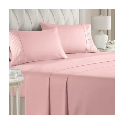 Hotel Bed Linen Brushed Microfiber Queen Size 1800TC Series Flat Bed Sheet