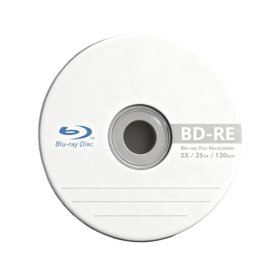 12CM Blank Blu Ray Disc 25GB 2X BD-RE