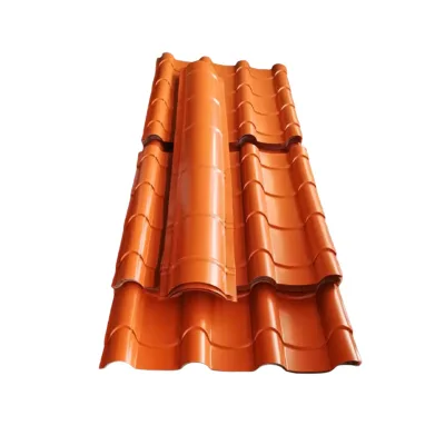 Maroon Colour Galvanized Corrugated Metal Stone Coated Roofing Sheet for Shed