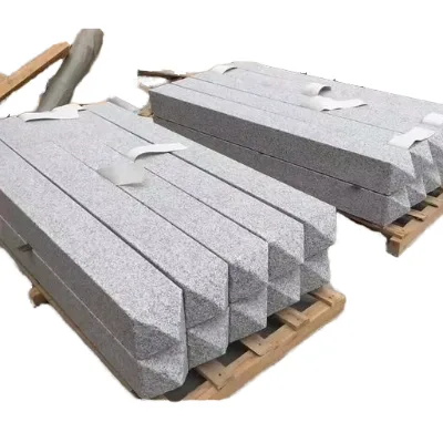 Modern Design Light Grey Granite Paving Stones Elegant Outdoor Decorative Posts