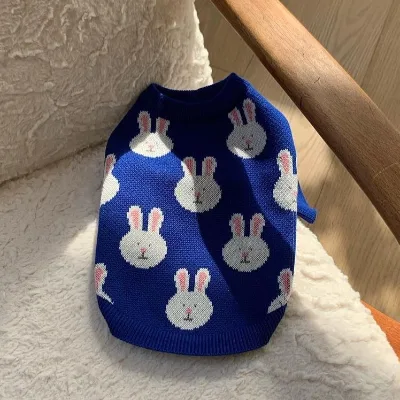 Hot Selling Pet Clothing Fashion Design Two-Legged Rabbit Pattern Cute Luxury Dog Sweater