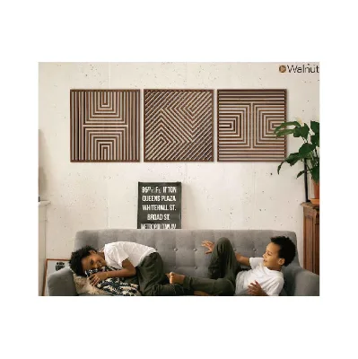 Natural and Environmentally Friendly Wood Wall Art Set Modern Design Concepts Wood Wall Art Long-Lasting Wood Wall Decor