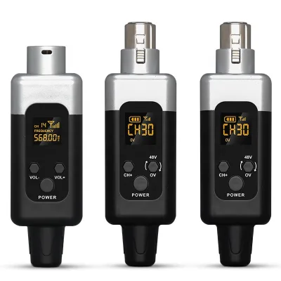 Hot-selling Popular one/two pcs microphone portable practical 48V wireless 2.4G musical instrument microphone receiver