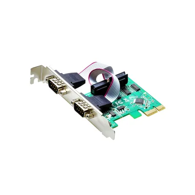 The PCIe to Dual Port Serial RS-232 Interface Riser Card