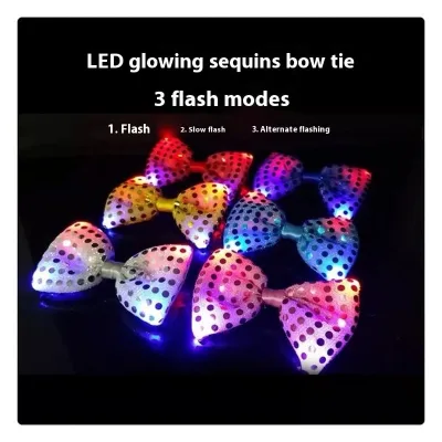 Luminous Led Tie and Bowtie Nightclub Bar Disco Atmosphere-Creative Novelty for Parties