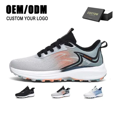Fashion Men Running Casual Sneakers Breathable Shock Absorption Sneakers Leisure Sports Running Shoes