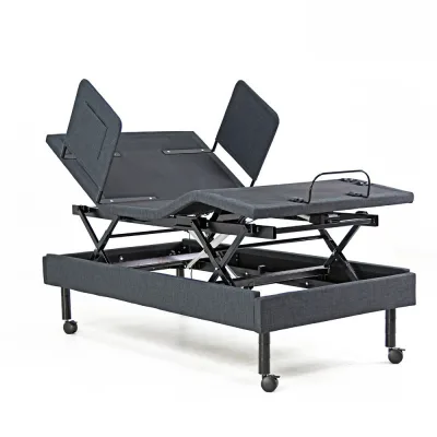 Customizable Tilt-Adjustable Smart Electric Nursing Home Hotel Bed for Seniors King Four-Motor Massage Function Folding Stand