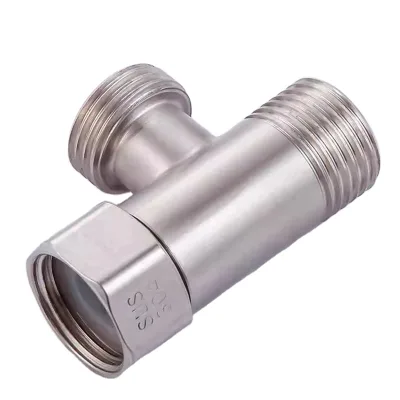 Toilet T Adapter G1/2 T-Valve 304 Copper for Bath Bidet Sprayer Shower for Connecting Angle Valve Hose Faucet Bathroom Product