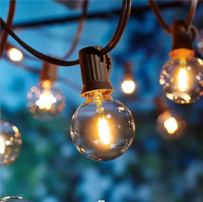 Outdoor Camping Decoration Lamp 15M 25 Bulbs G40 String Light 110V