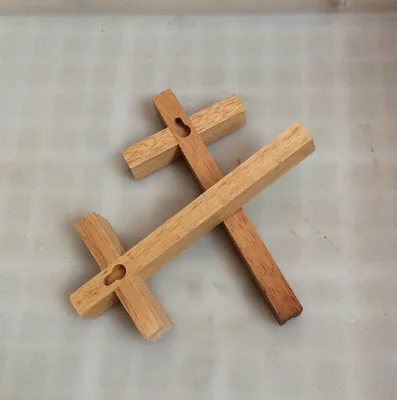 Wall Cross Jesus of Rubber Wood Handmade Crucifixes Christian Religious Holy Land Gift