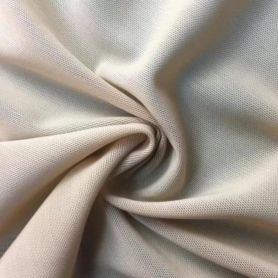 Wholesale Custom Plain Heavyweight 4 Way Stretch Power Net 220Gsm 802% Nylon 20% Spandex Mesh Fabric for Swimwear Girls