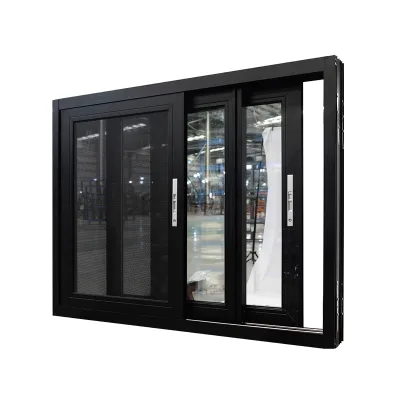 Sound Insulation Simple Design Aluminum Sliding Window/casement Glass windows