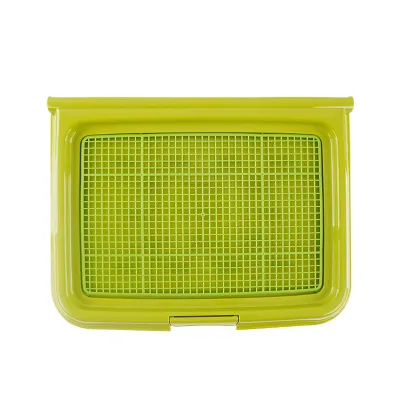 Wholesale Plastic Doggie Indoor Pet Potty Tray Park Corner Dog Toilet Dog Wee Pee Pads Tray Toilet for Dog
