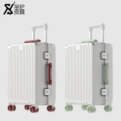 20 Inch High-end Luggage Case Magnesium Alloy Travel Case 24 Inch Silent Bearing Shock-absorbing Wheel Aluminum Frame Box