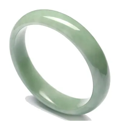 GEM cheap wholesale women white green jade glass bangle bracelets