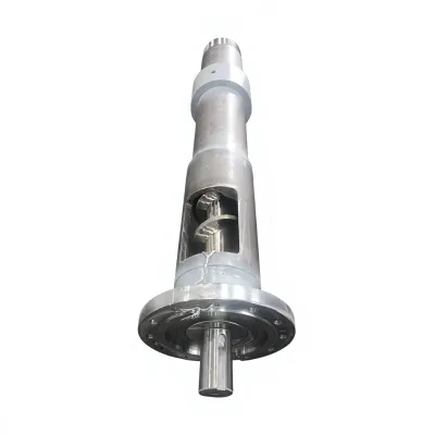 Short Single Screw Barrel Assembly for Secondary Filter Extruder Low L/D Ratio Thick Flanges 38CrMoAlA Material Nitrided Surface