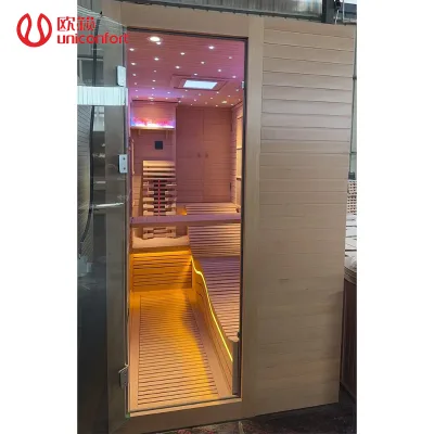 High Quality Luxury Indoor Hot Yoga Recliner Lounge Factory Wholesale Traditional Sauna Control Panel Far Infrared Rest Room
