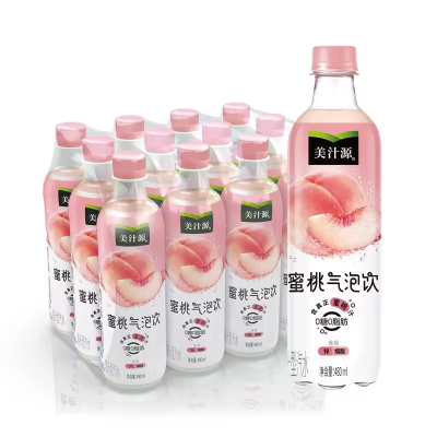 Wholesale Exotic Soft Drink  480ml Peach Grape Juice Sparkling Drink Carbonated Soda Soft Drink