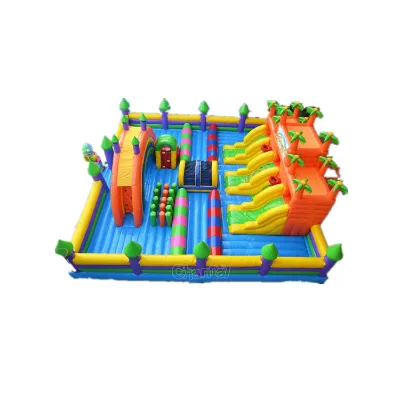 Funcity Inflatable Obstacle Course Games Courses Bounce,field Sport Joust Game Inflatable Playground Funcity