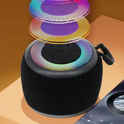 HiFi Sound Light Weight Bluetooth Speaker With RGB Lights Bluetooth 5.3 IPX5 Waterproof Ideal for Outdoor Fun and Travel
