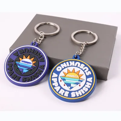 OEM Manufacturer Keychain Custom Logo Soft 2D 3D PVC Keyring Cute Rubber PVC Key Chain 3d Low Price Promotion Items Keychain