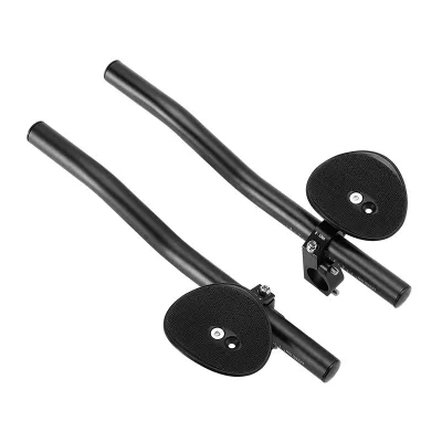 Aero Bike Rest Handlebars, Shock-Absorption Road Bike Rest Handlebars Adjustable MTB Aero Bars for Long-Distance Cycling