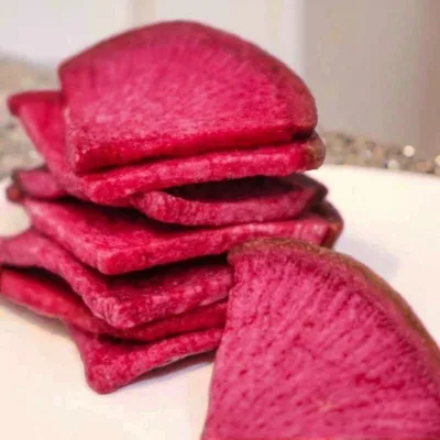 Low Fat Dried Food Radish Crisps with Good Flavor and Crunchy Taste for Snack Lovers