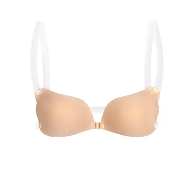 New Angel Wings Goddess Feathered Shoulder Strap Invisible Cloth Breast Adhesives Push-Up Bra Lifting Underwear Breast-Enhancing