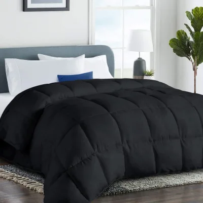 High Quality Cotton Fabric Bed Comforter High Weight Filled Feather Velvet Wholesale Quilted Winter Quilt
