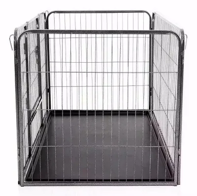 Portable Metal Puppy Cat Dog Pet Enclosure Pens for Outdoor Indoor Run Cage Foldable Dog Playpen Fence