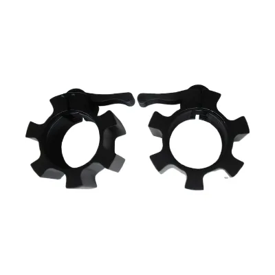 Customized Logo Fitness Equipment Aluminum Barbell Shaft With Plastic Collar