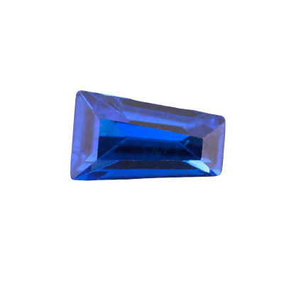 Baguette Sapphire Shape Stone Sapphire Beads Blue Tapered Baguette Lab Grown Sapphire