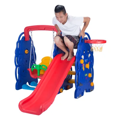 Modern Style Plastic Slide Swing Set