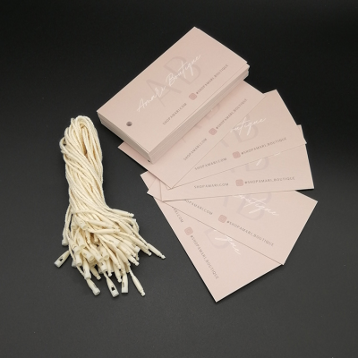 Factory Direct Sales Gold Tags/ Printing Swing Tag Hair Tags and Labels