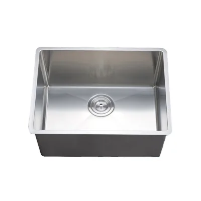 square Kitchen Sink 304 Stainless Steel Brushed PVD Finish Black and Gold Color Available