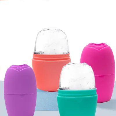 Home Use Facial Massager Face Firming Device Reduce Acne Shrink Pores Silicone Ice Roller for Face