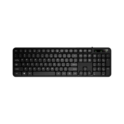 OEM Full Size 104 Keys Customized Layout Slim Chiclet Keycaps Business Wholesale USB Wired Office Keyboard