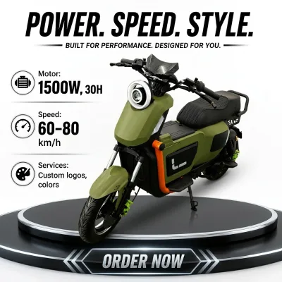 U2Pro: 16-inch Tire 1500W Brushless Motor 60V Lithium Battery Hydraulic Disc Brakes LED Lights Digital Long Range
