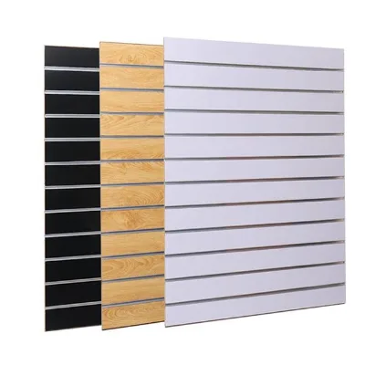 Modern Slatwall Hanging Drawer Panels with MDF Core and E1 Emission Standard